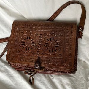 Vintage Real Leather Crossbody purse from Barcelona